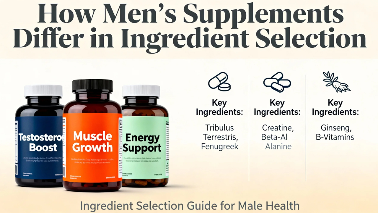 How-Men’s-Supplements-Differ-in-Ingredient-Selection - CSK Biotech