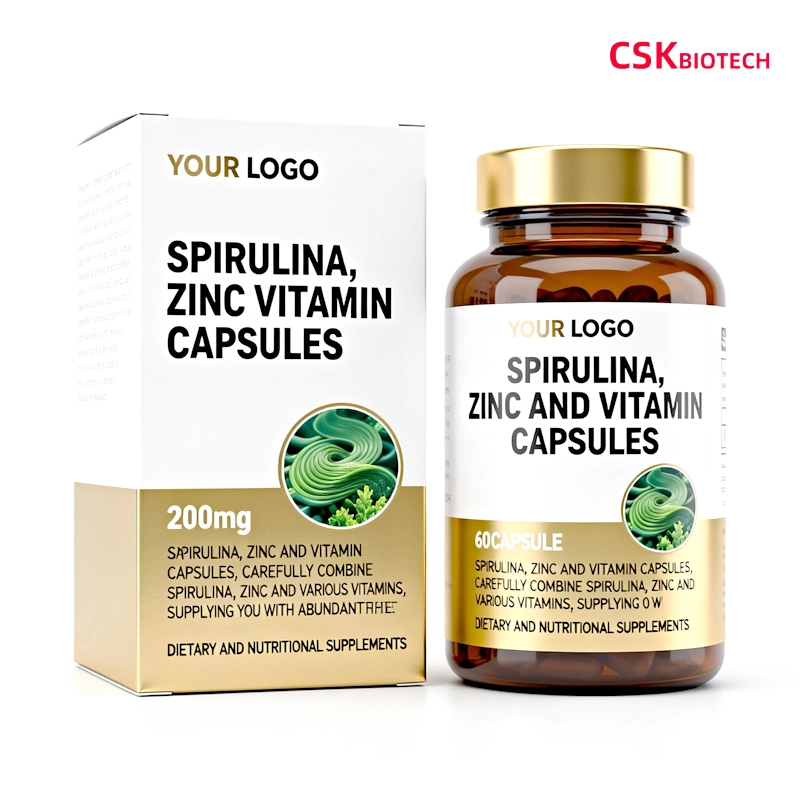 Spirulina, Zinc and Vitamin Capsules - CSK Biotech Spirulina, Zinc and Vitamin Capsules - CSK Biotech