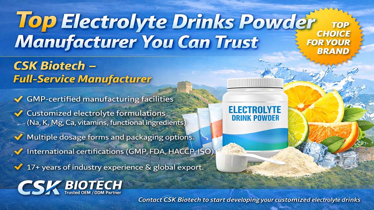 Electrolyte Drinks Powder Manufacturers - CSK Biotech