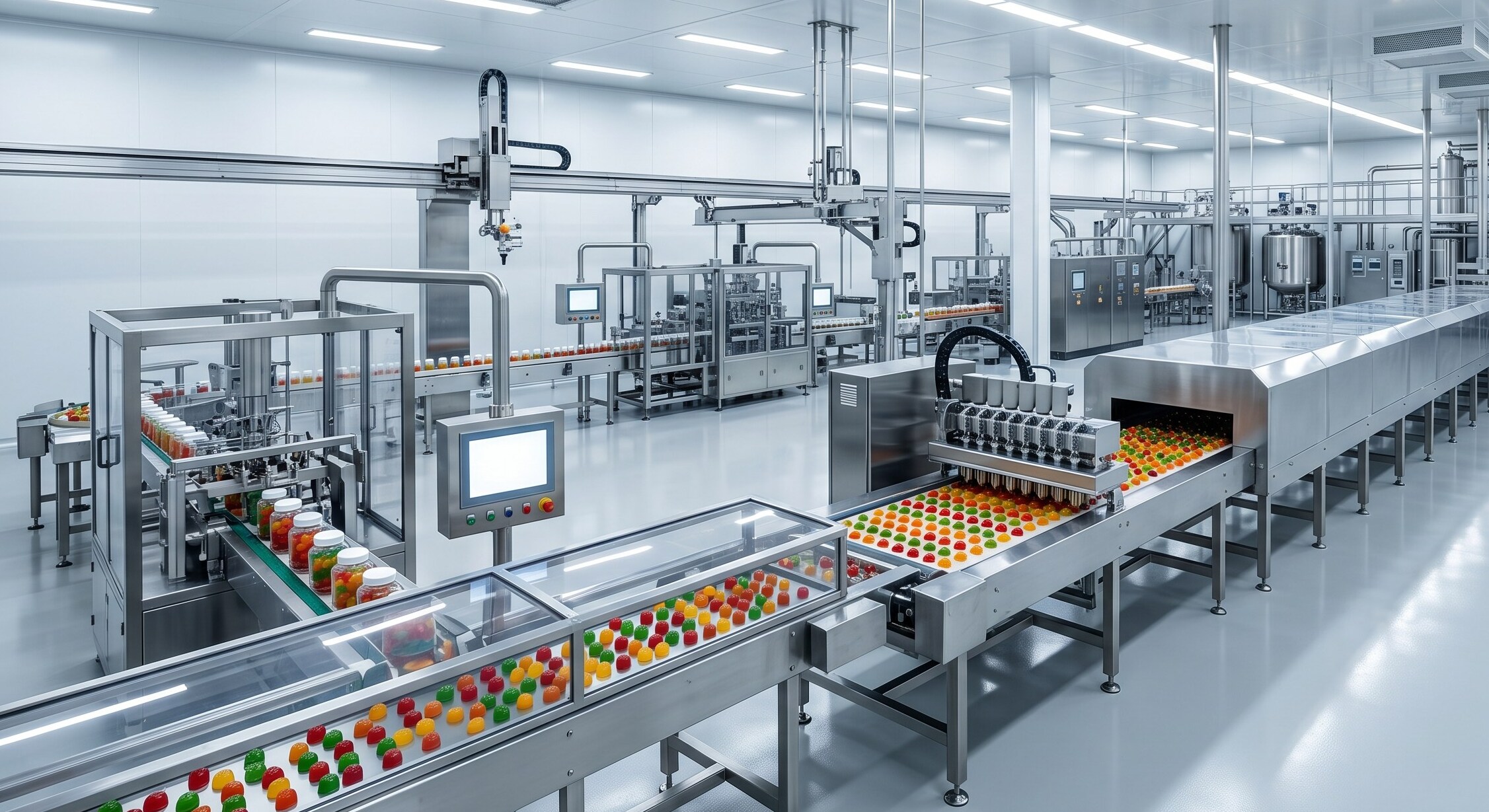 gummy supplement automated manufacturing line - CSK Biotech