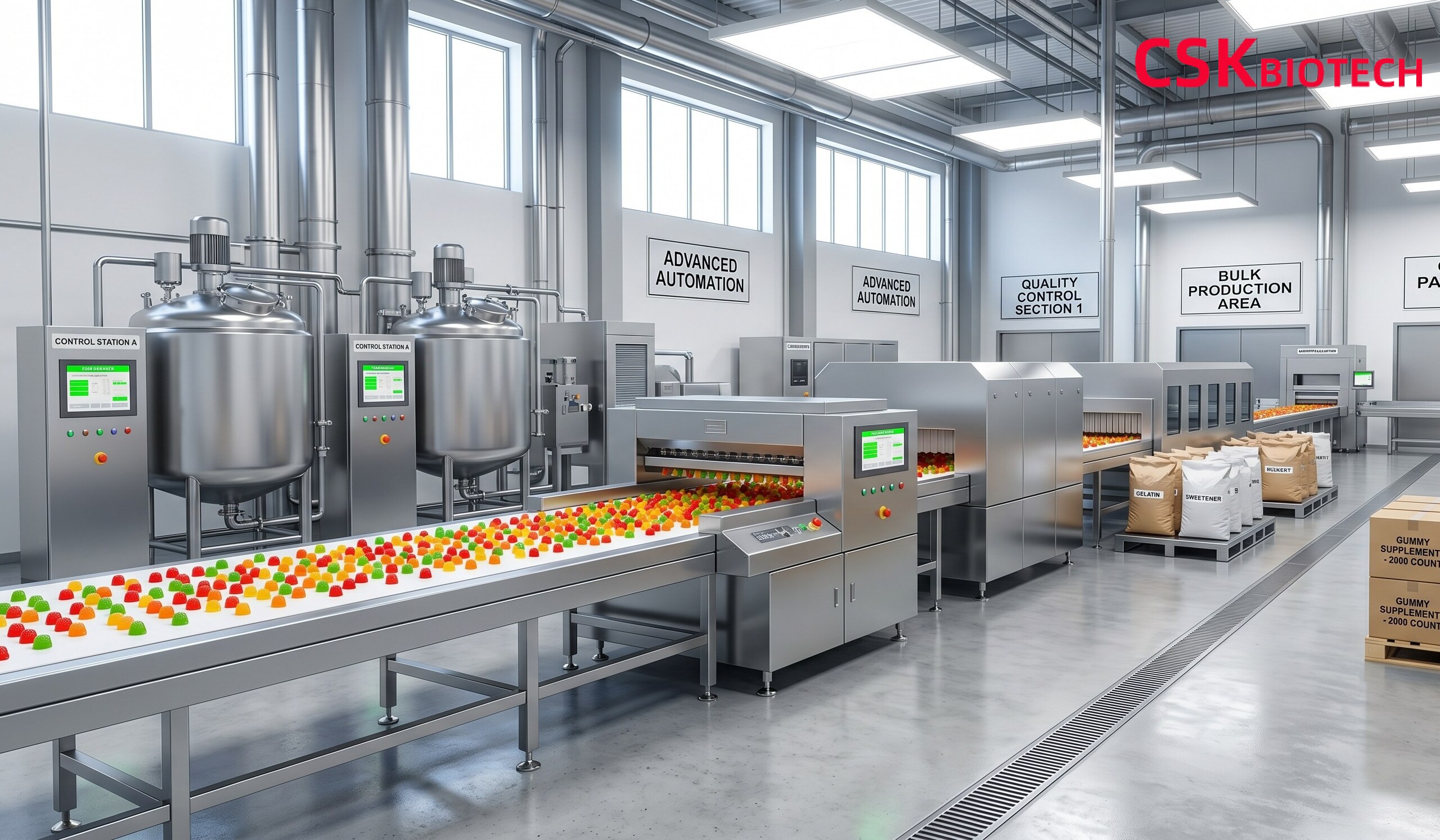 Modern dietary supplement factory Modern dietary supplement factory