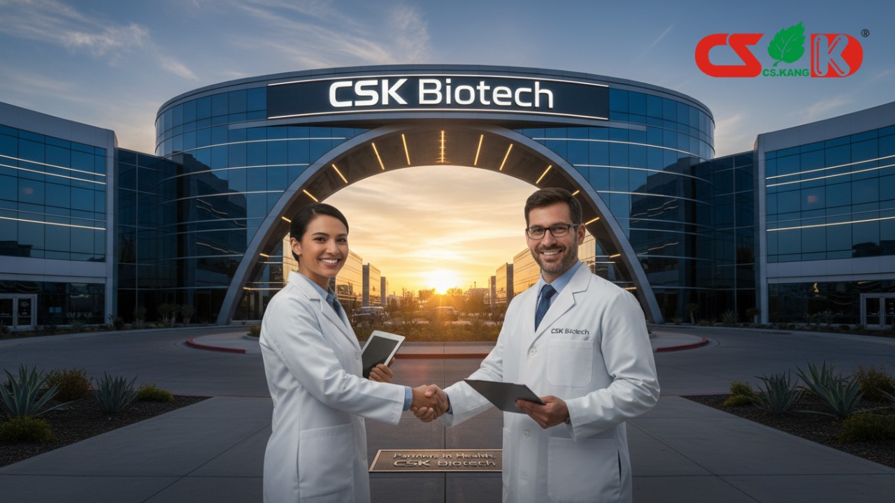 The modern and innovative CSK Biotech facility representing a successful future in the nutraceutical industry.