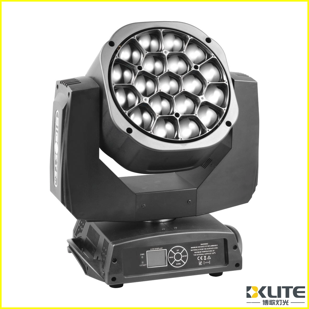 ZOOM Bee Eye K10 19×15W RGBW 4in1 LED Moving Head Light4