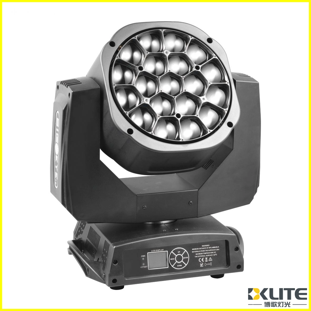 ZOOM Bee Eye K10 19×15W RGBW 4in1 LED Moving Head Light4