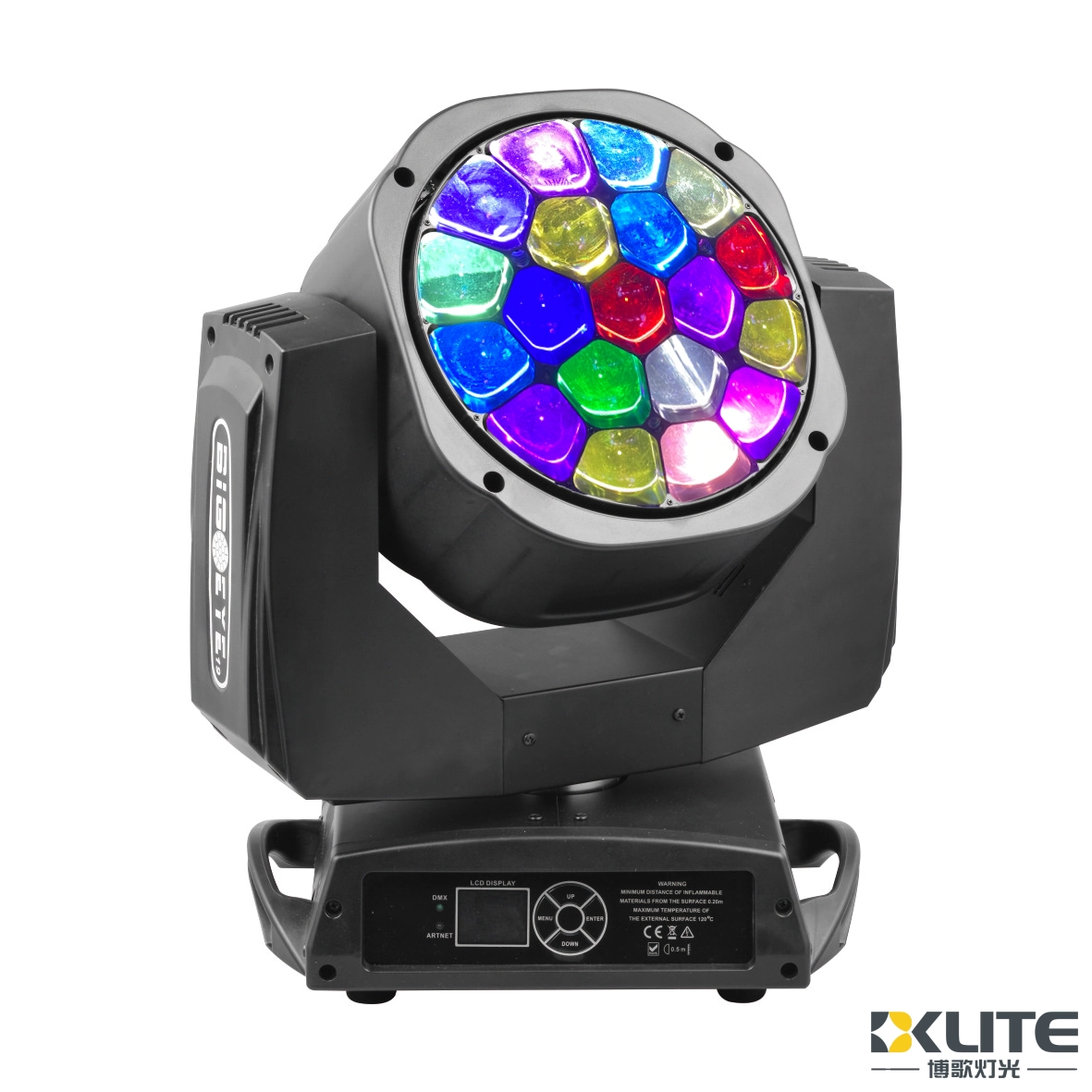 Cabezal móvil LED ZOOM Bee Eye K10 de 19 x 15 W RGBW 4 en 1 ZOOM Bee Eye K10 19×15W RGBW 4 en 1 LED Luz de cabeza móvil2