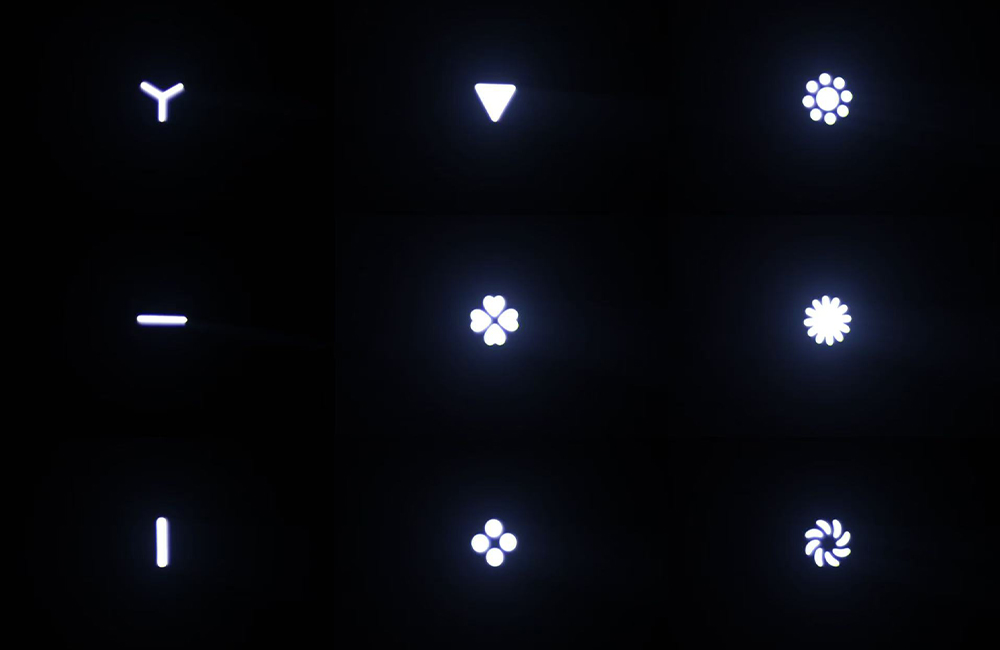 Foco LED de cabeza móvil de 100 W con anillo LED.14