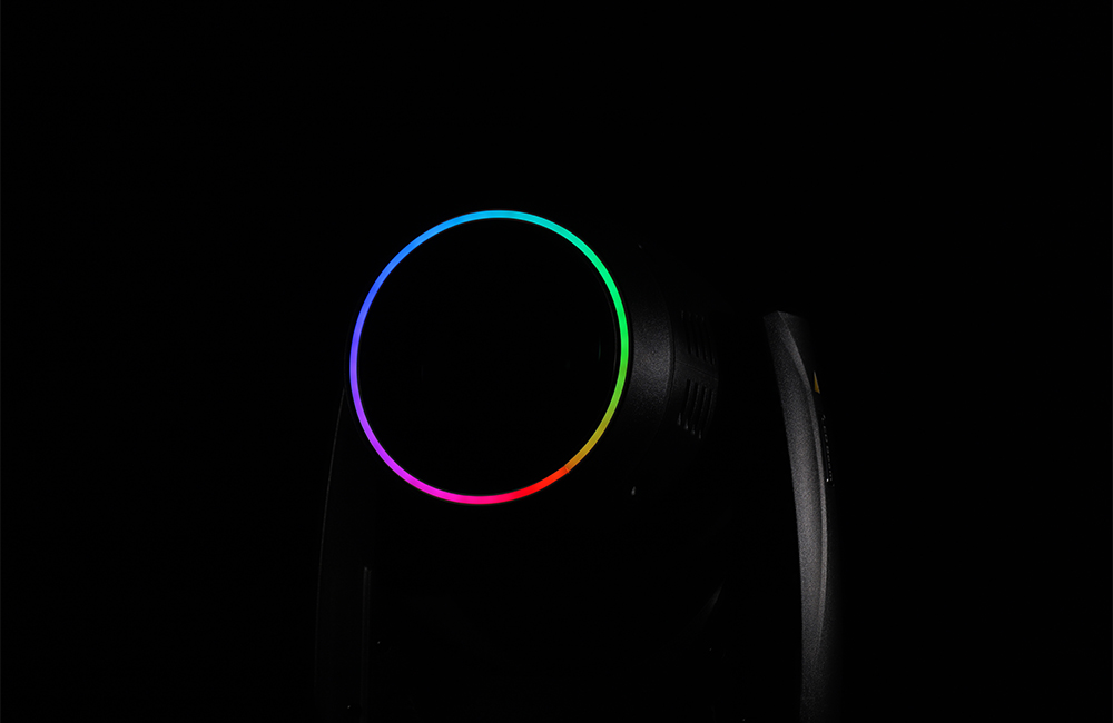 Foco LED de cabeza móvil de 100 W con anillo LED.5
