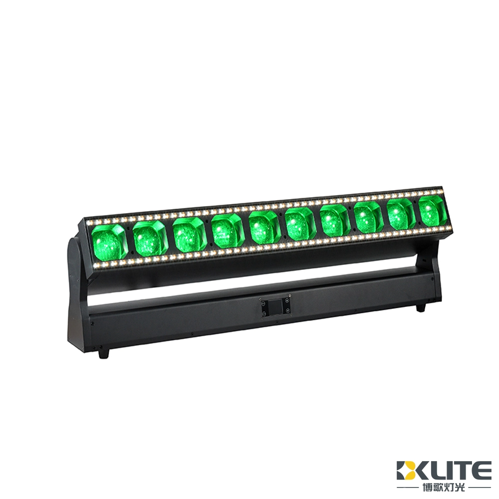 Cabezal móvil LED RGBW 4 en 1 de 10 x 60 W con efecto de luz 2 Luz de cabeza móvil LED RGBW 4 en 1 de 10 x 60 W con luz de efecto 2