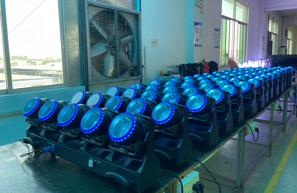 Zoom 5&times;120w RGBL LED beam wash bar moving head light.9