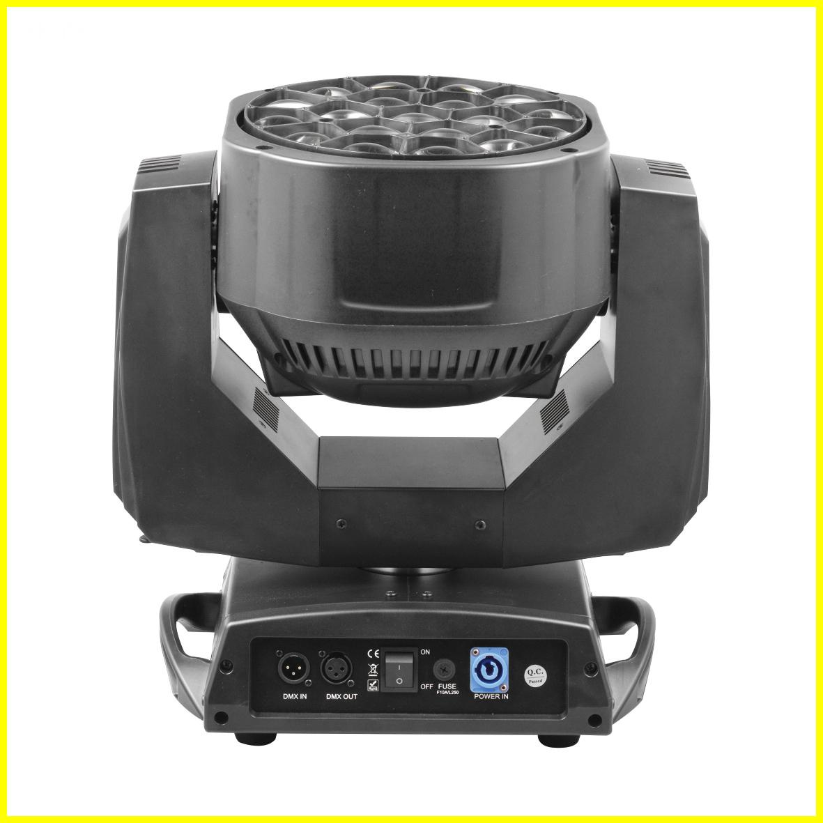 ZOOM Bee Eye K10 19×15W RGBW 4in1 LED Moving Head Light3