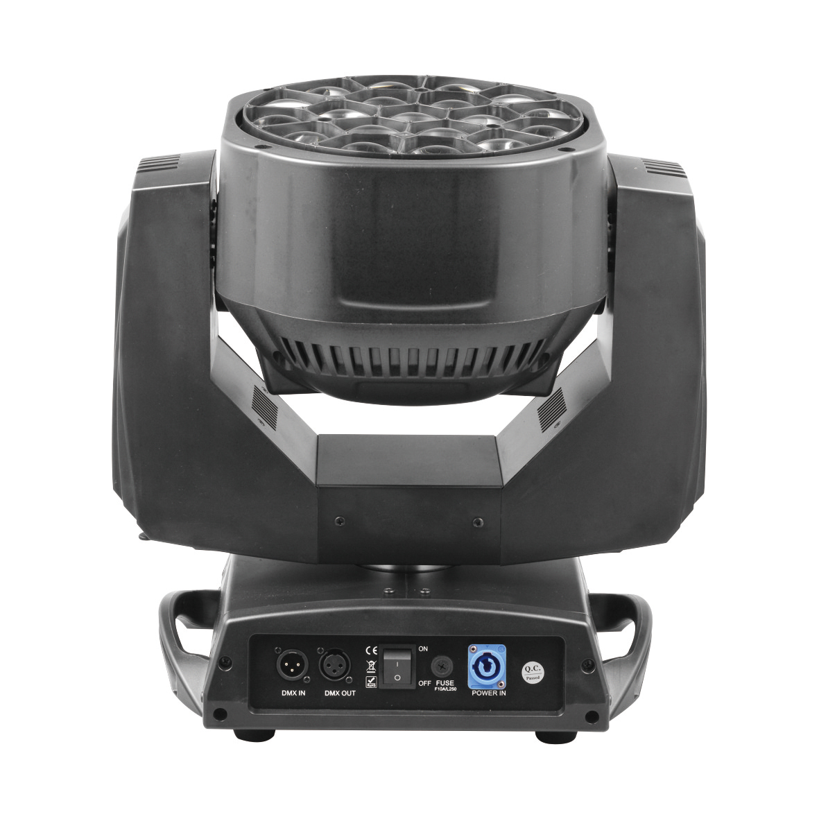 ZOOM Bee Eye K10 19×15W RGBW 4in1 LED Moving Head Light3