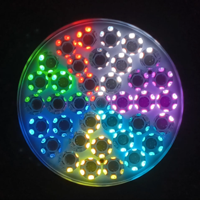 37pcs 15w wash moving head light with backlight