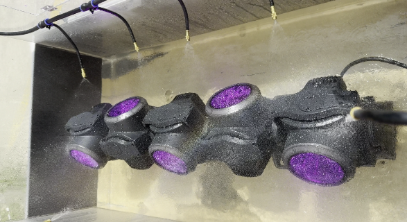 5x120w bar moving head light waterproof sock test