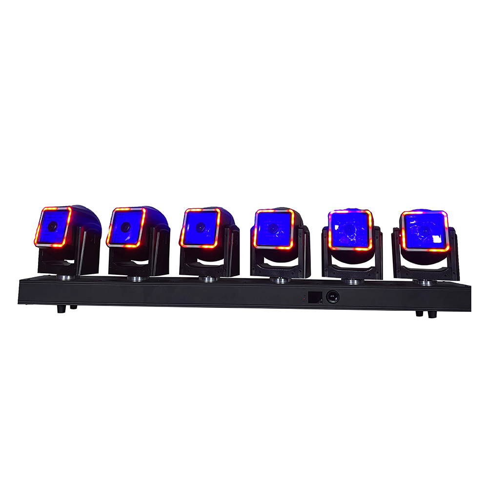 6X 60W RGBW 4in1 LED Pixel Bar Moving Head Light 3