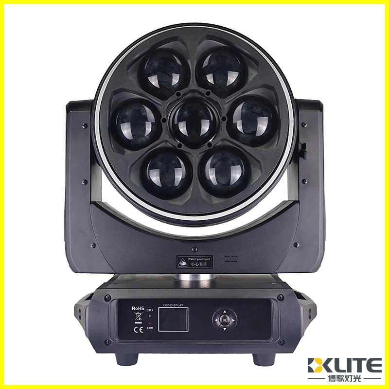 Cabezal móvil LED ZOOM Bee Eye 7×60W RGBW 4 en 1