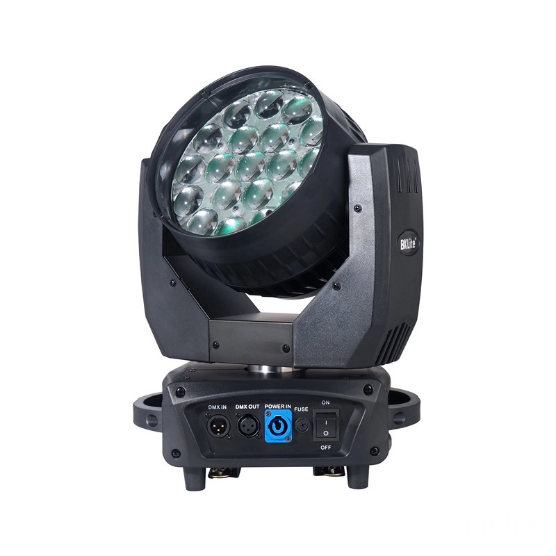 مصباح رأس متحرك Aura ZOOM 19x15 واط RGBW 4 في 1 LED Wash مع إضاءة خلفية 5