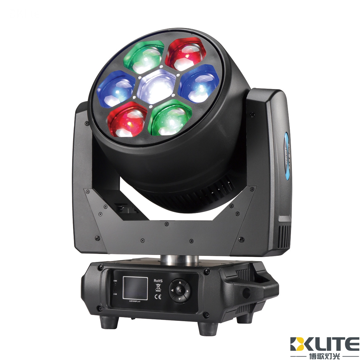 Cabezal móvil LED 4 en 1 Bee Eye K10 7x40W RGBW
