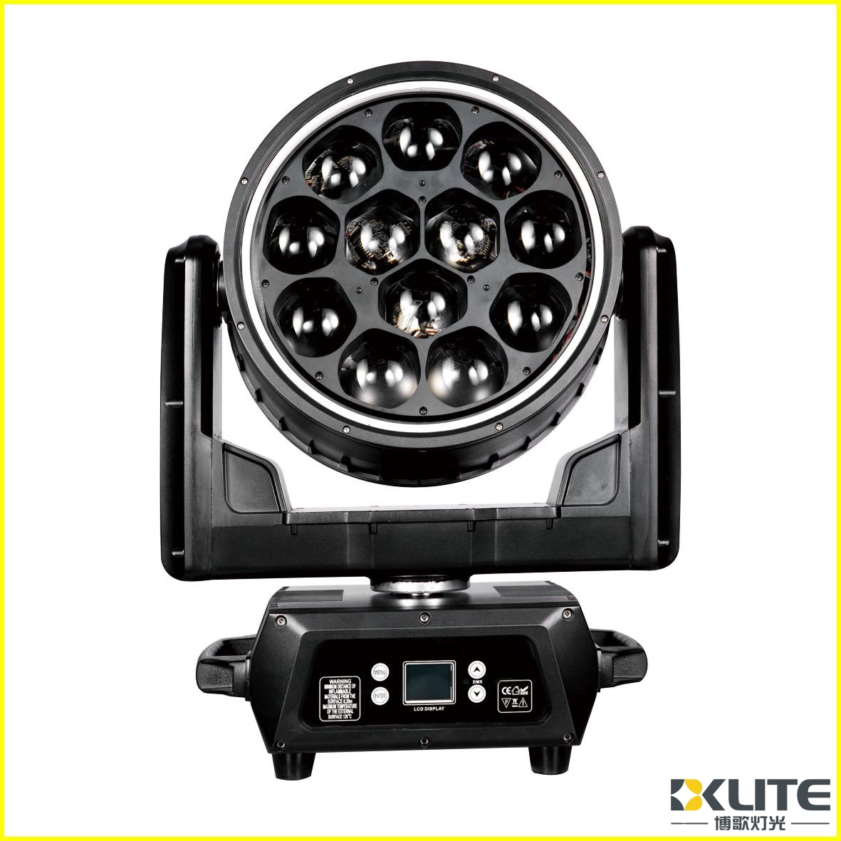 IP65 ojo de abeja 12x40w led lavado móvil 7