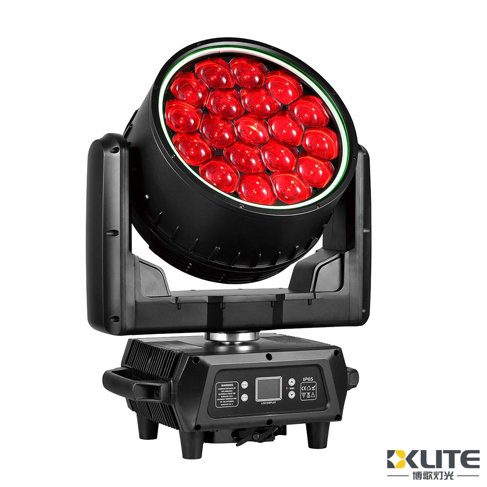 IP65 19x40w led moving head light with led ring 5
