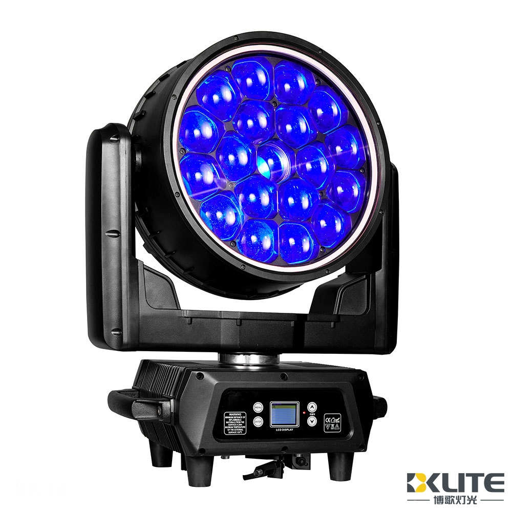 BK-BY1940Z-IP4IP65 Luz de cabeza móvil LED de 19 x 40 W con anillo LED de 8 pulgadas