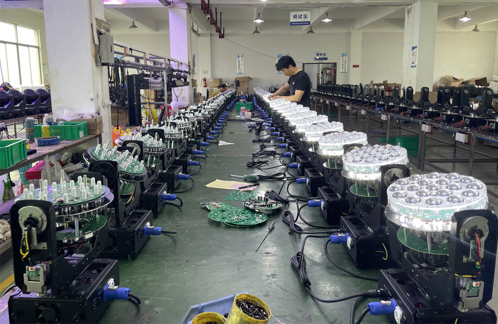 настроить светодиодный луч-прожектор-движущуюся головку