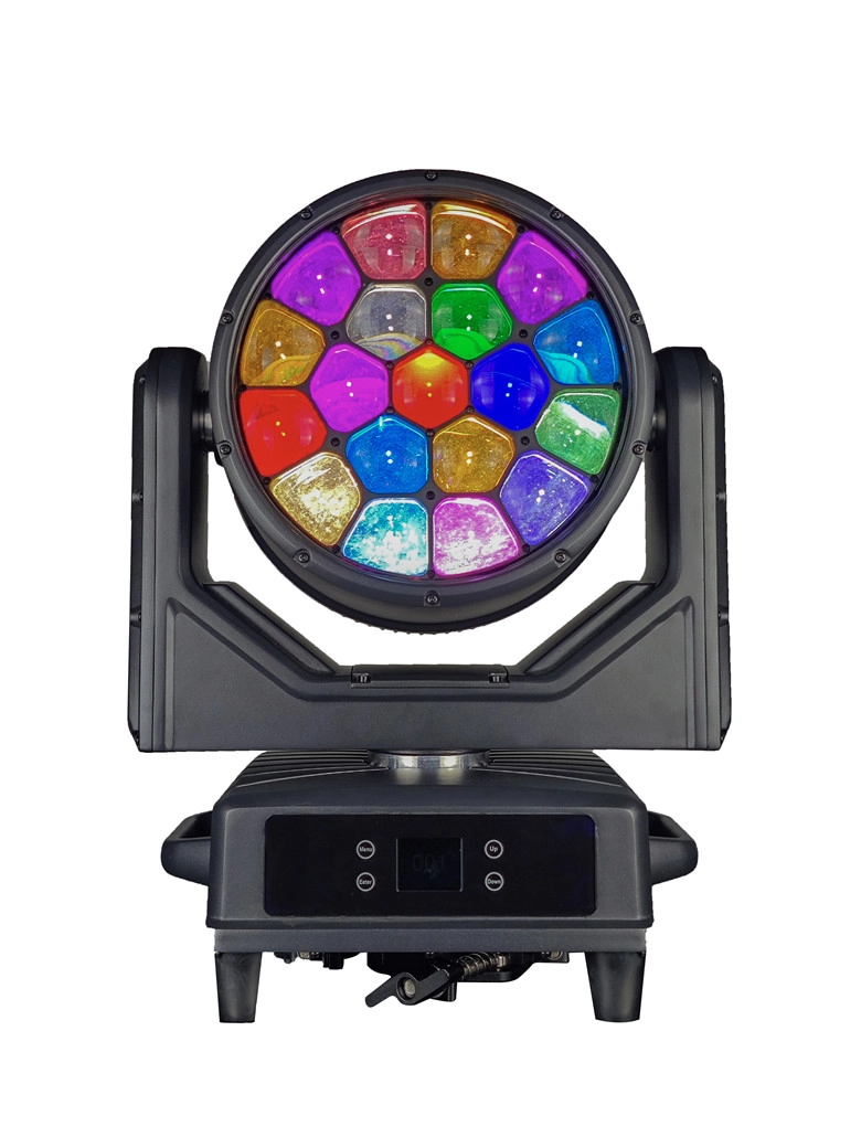 IP65 ZOOM BEE EYE K15 19X40W RGBW 4IN1 LED TESTA MOBILE.