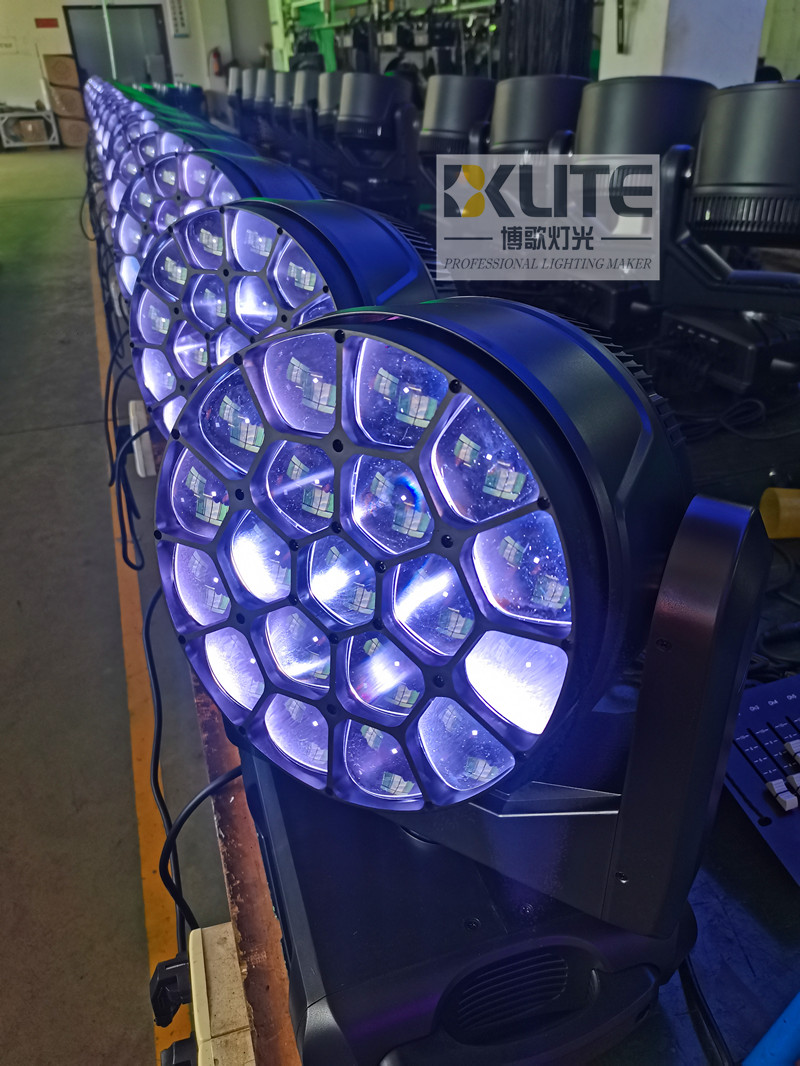 mini alloggiamento bee eye k10 19x15w led moving 7