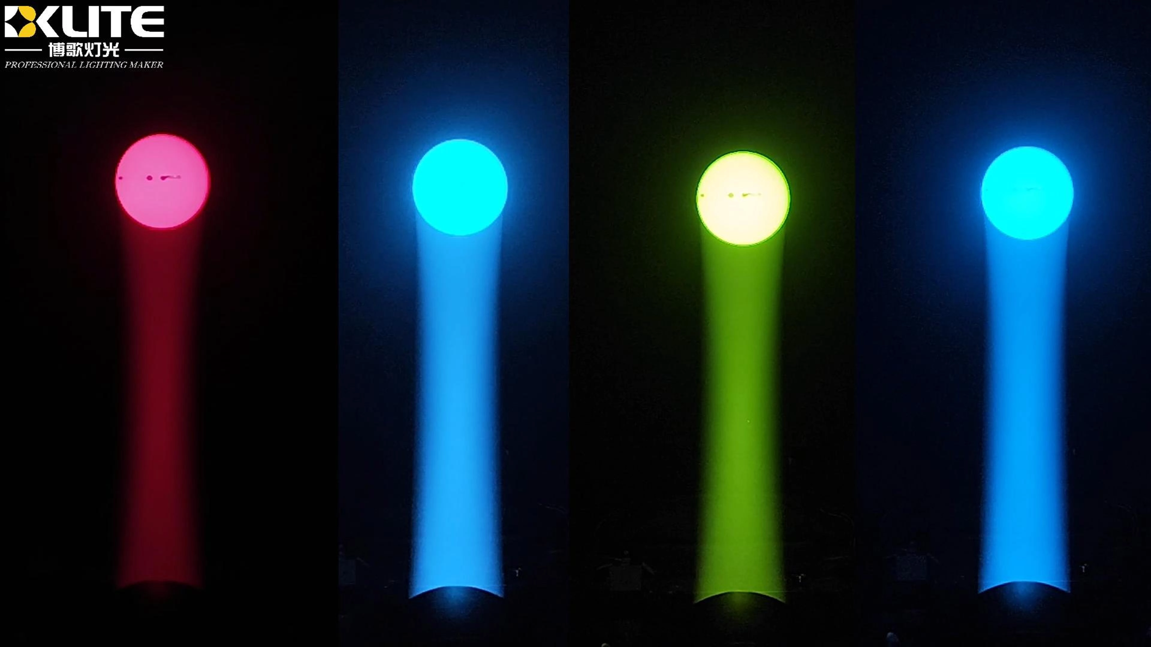 مصباح رأس متحرك 4 في 1 LED بقوة 600 واط مع نظام تأطير