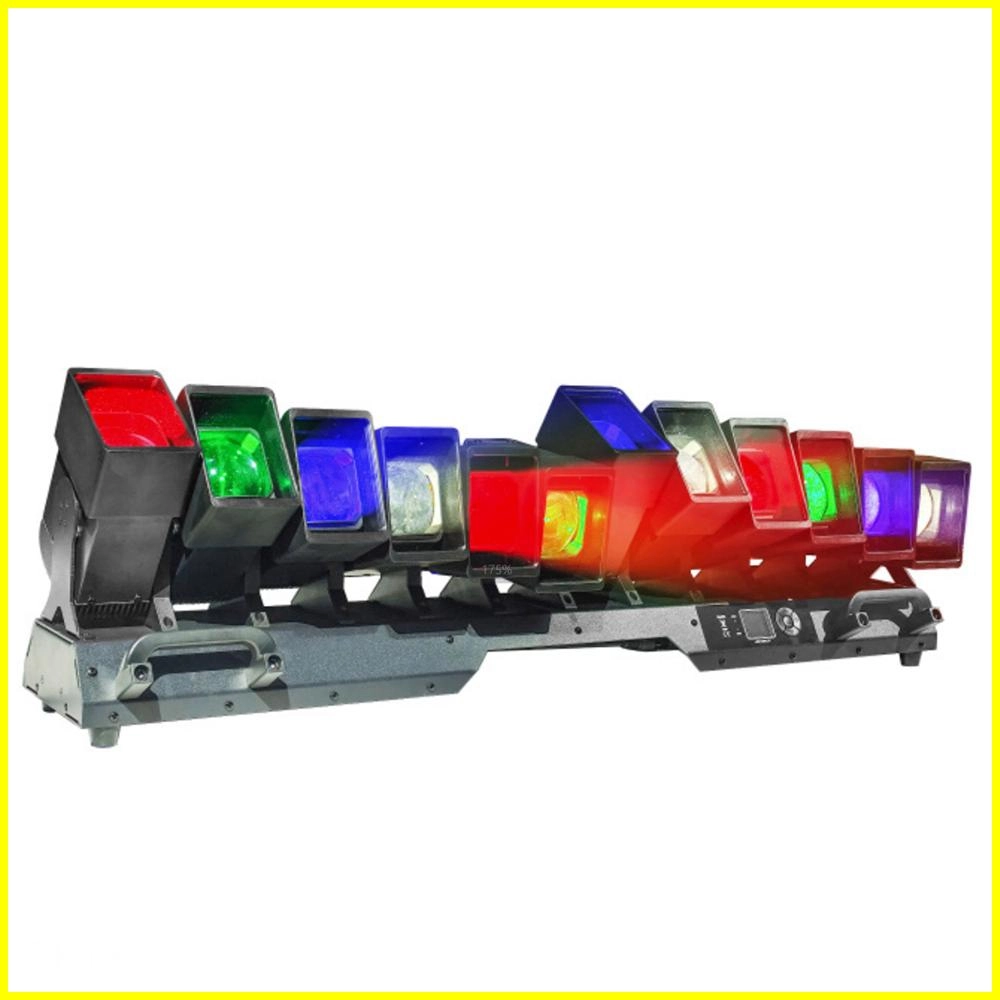 Zoom 12x60w RGBW 4in1 LED Beam Wash Bar Moving Head Light. 12