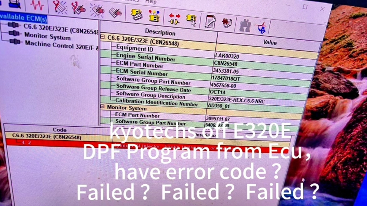 Kyotechs off E320E DPF program from ECU