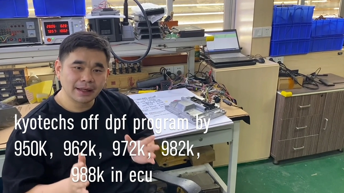 How to turn off the DPF program in ECU 950K 962K 972K 982K 988K