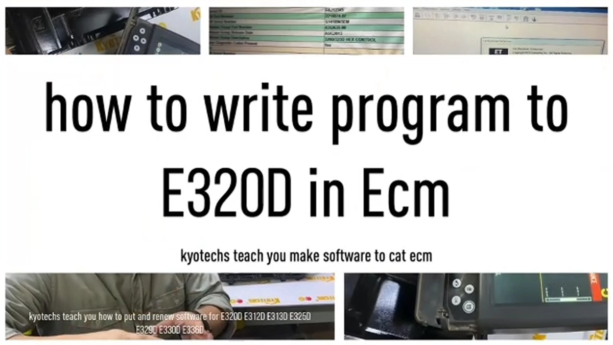 How to write program to E320D in ECM