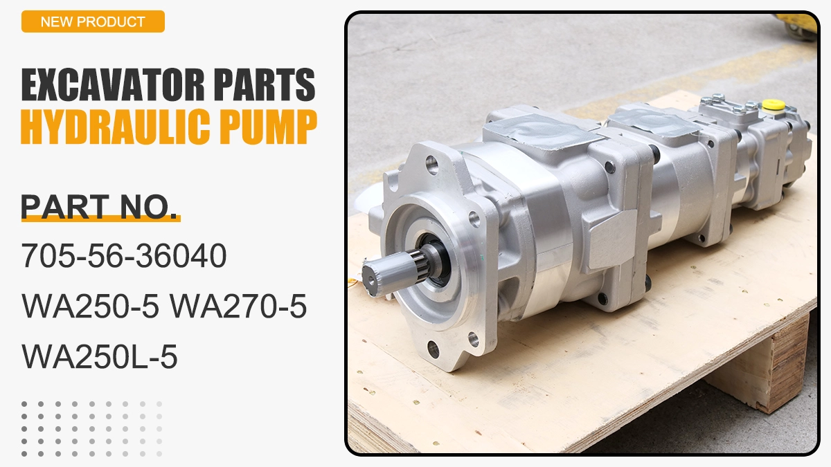 705-56-36040-7055636040-WA250-5-WA270-5-WA250L-5-WA250-5L-WA250PZ-5-hydraulic-pump 705-56-36040 7055636040 WA250-5 WA270-5 WA250L-5 WA250-5L WA250PZ-5 hydraulic pump