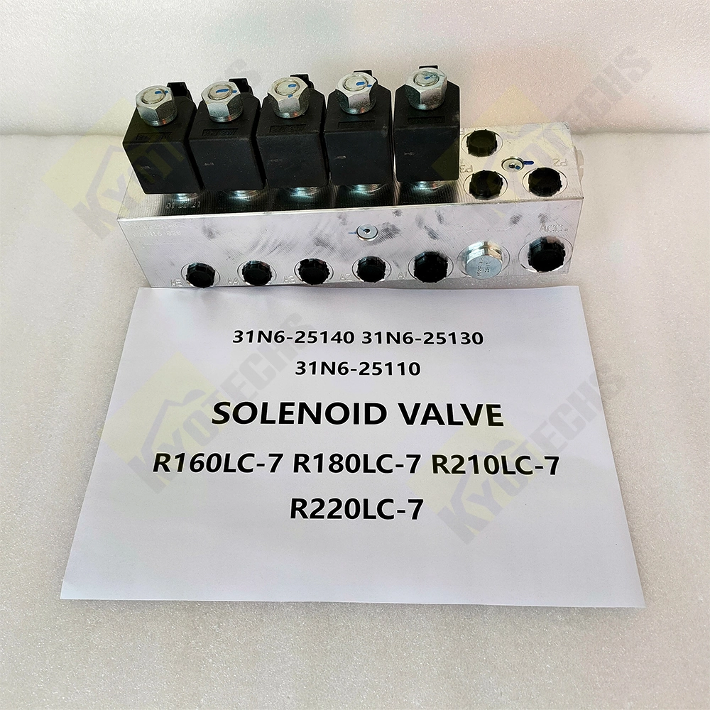 31N6-25130 31N6-25140 31N6-25110 R160LC-7 R180LC-7 R210LC-7 R220LC-7 Solenoid Valve