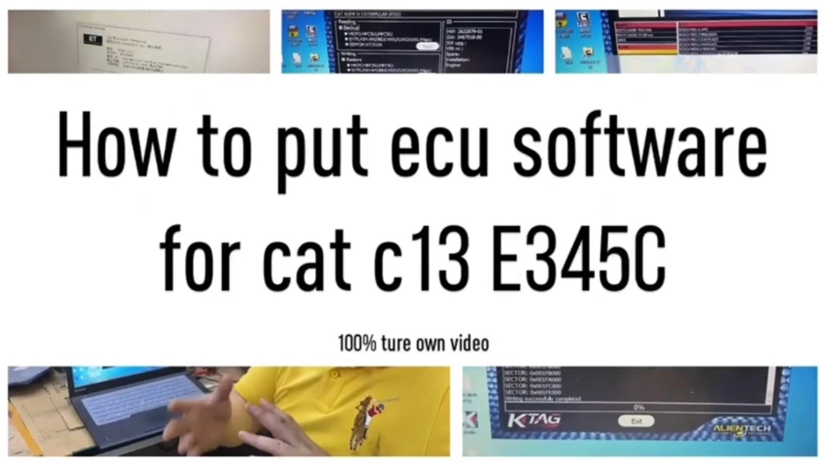 put ECU software for CAT C13 E345C