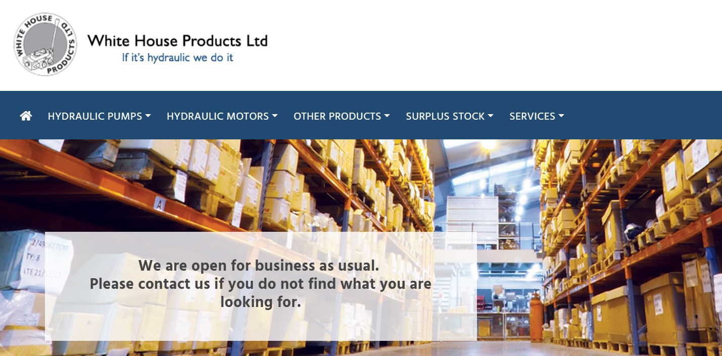 White House Products Ltd Hydraulic Parts machine manufacturer brands