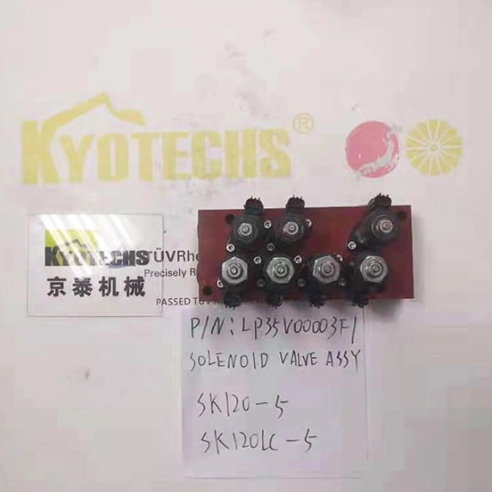 MACHINERY VALVE LP35V00003F1 SK120-5 SK120LC-5 SOLENOID VALVE ASSY FOR KOBELCO