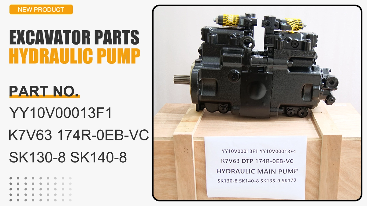 YY10V00013F1 YY10V00013F4 K7V63 DTP 174R-0EB-VC SK130-8 SK140-8 SK135-9 SK170 HYDRAULIC MAIN PUMP