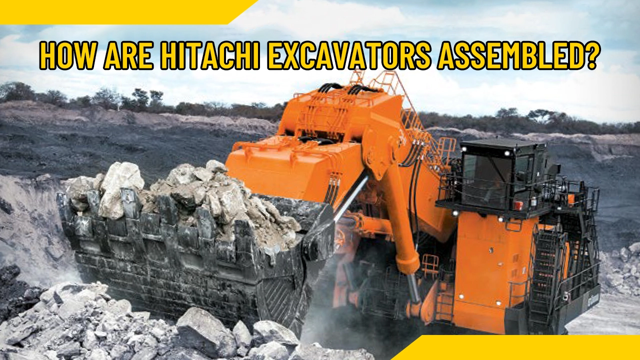 How are Hitachi excavators assembled