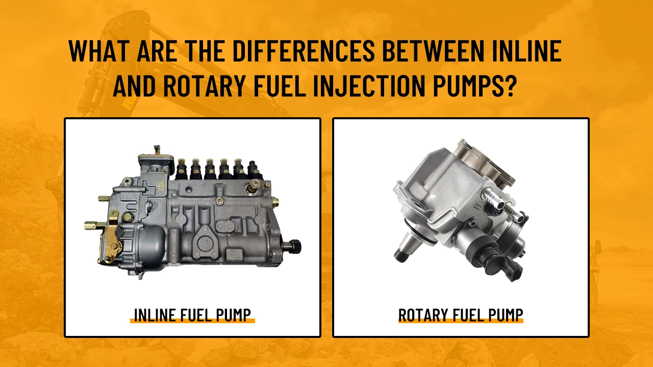 What are the differences between inline and rotary fuel injection pumps