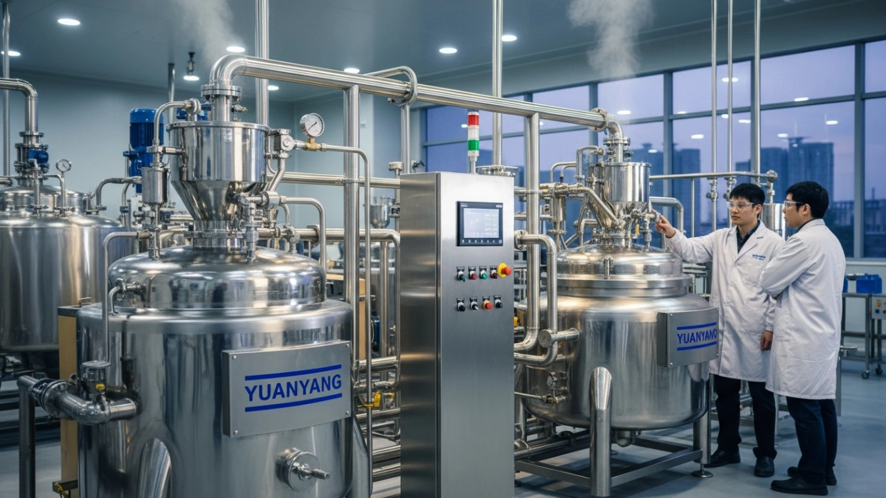emulsification process in industry / industrial emulsification system