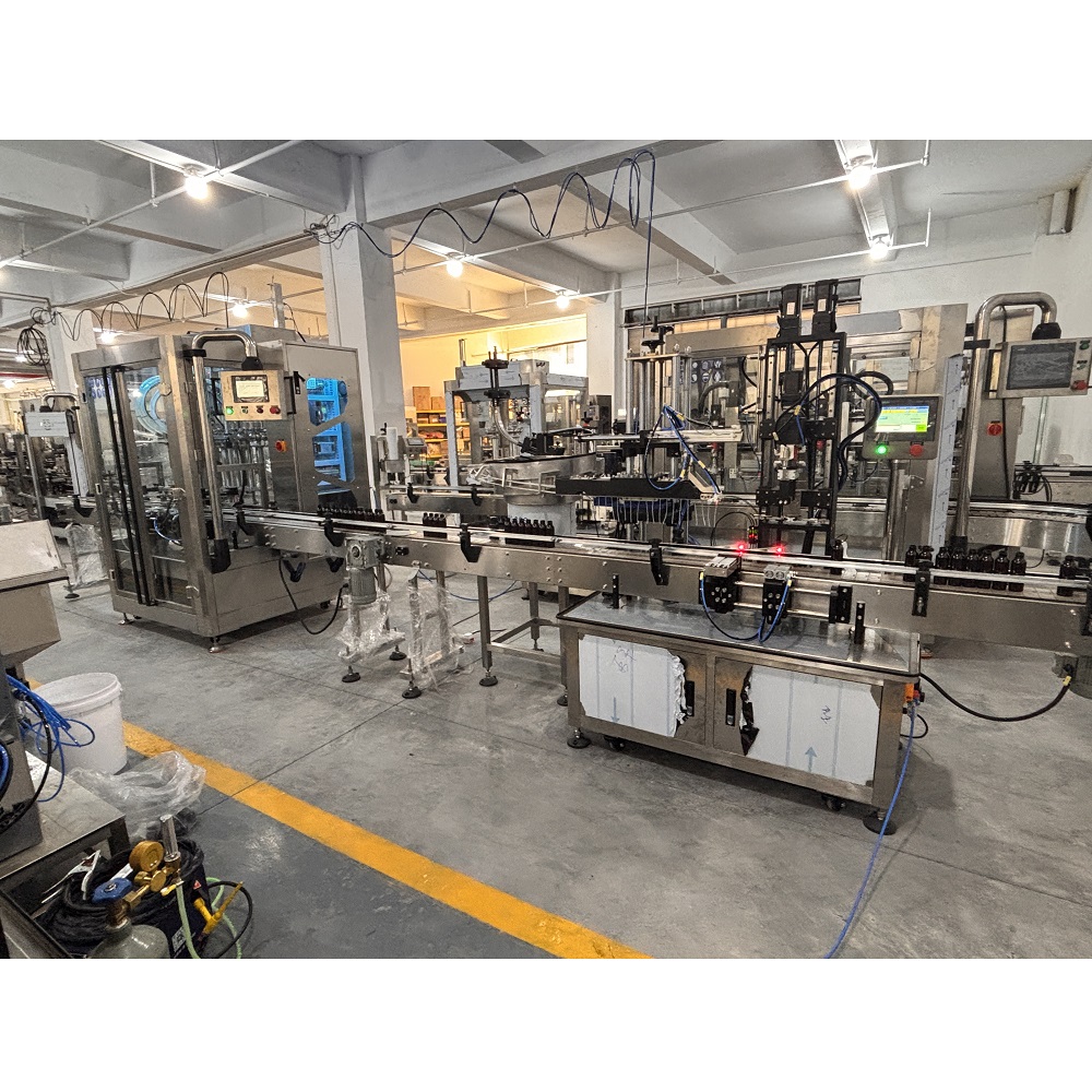 nail polish filling cappling machine with pump head feeder