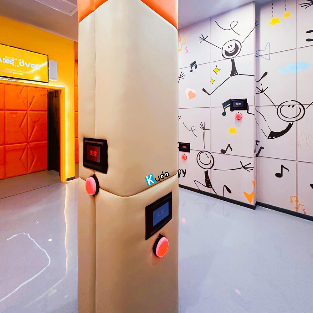 charades room with screen-based answers