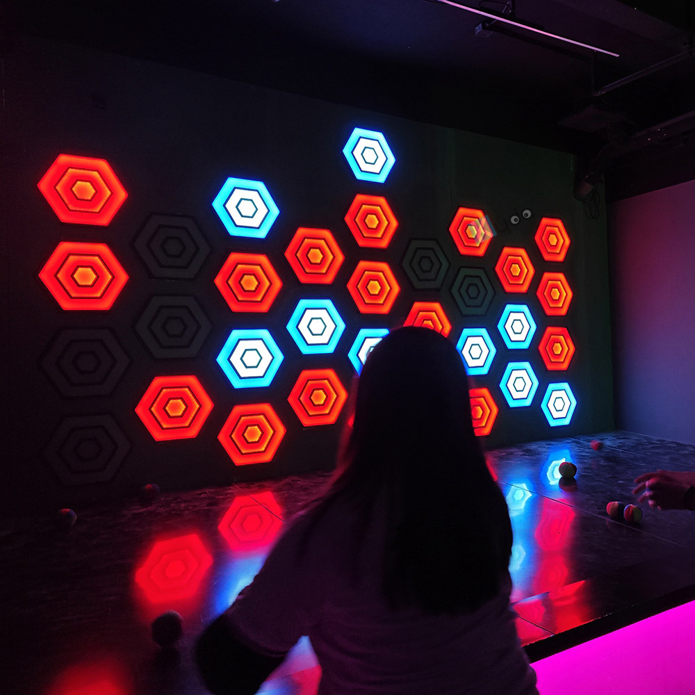 interactive dodgeball arena