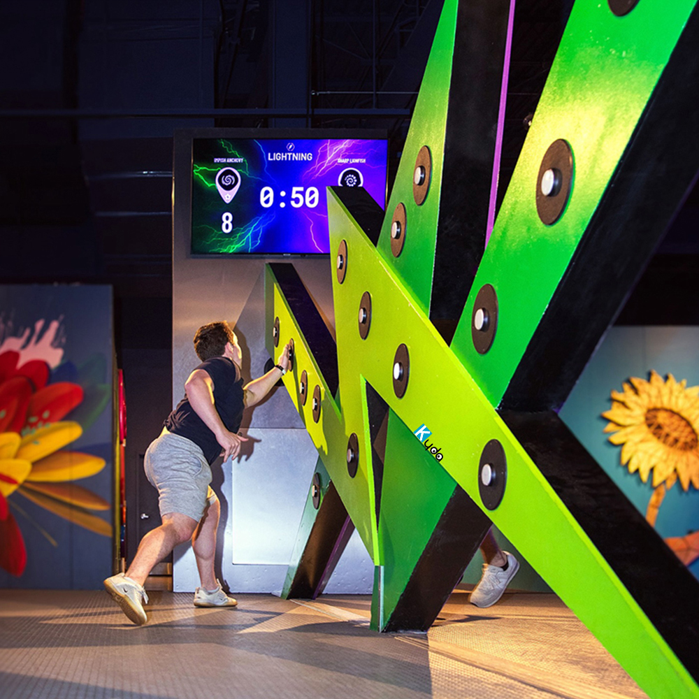 interactive lightning reflex game arena