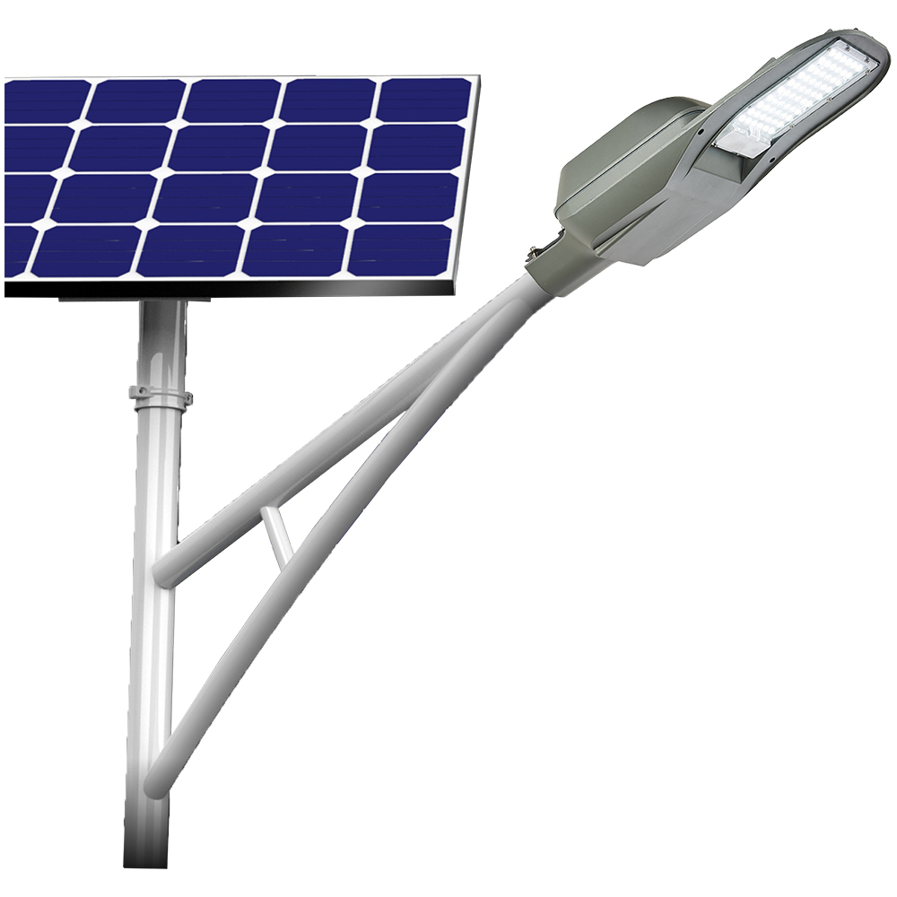alacakaranlıktan şafağa güneş enerjili sokak lambası