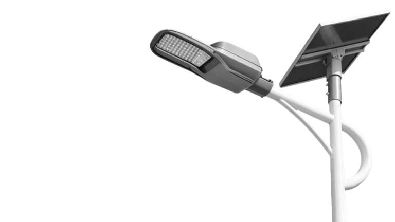 commercial solar powered street light with intelligent APMS system
