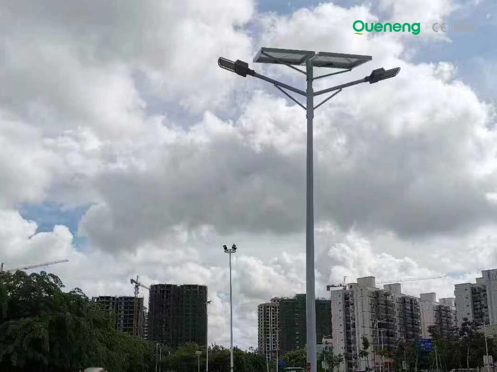 Double-arm-solar-street-light Double arm solar street light