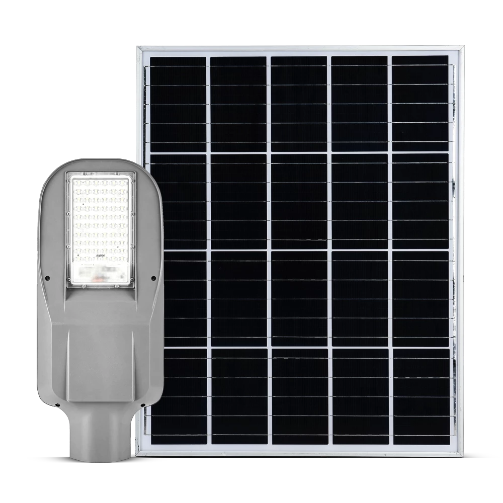integrated LED solar street light with monocrystalline solar panel