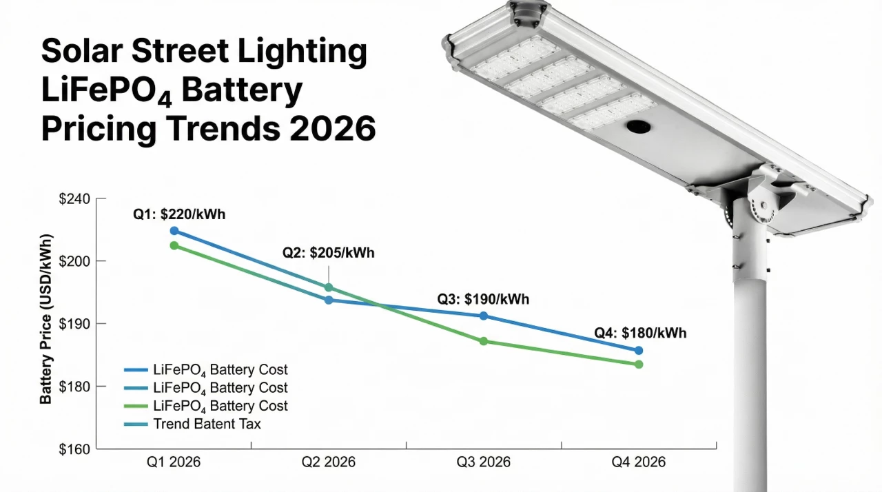 Lubin LiFePO4 battery integrated solar street light